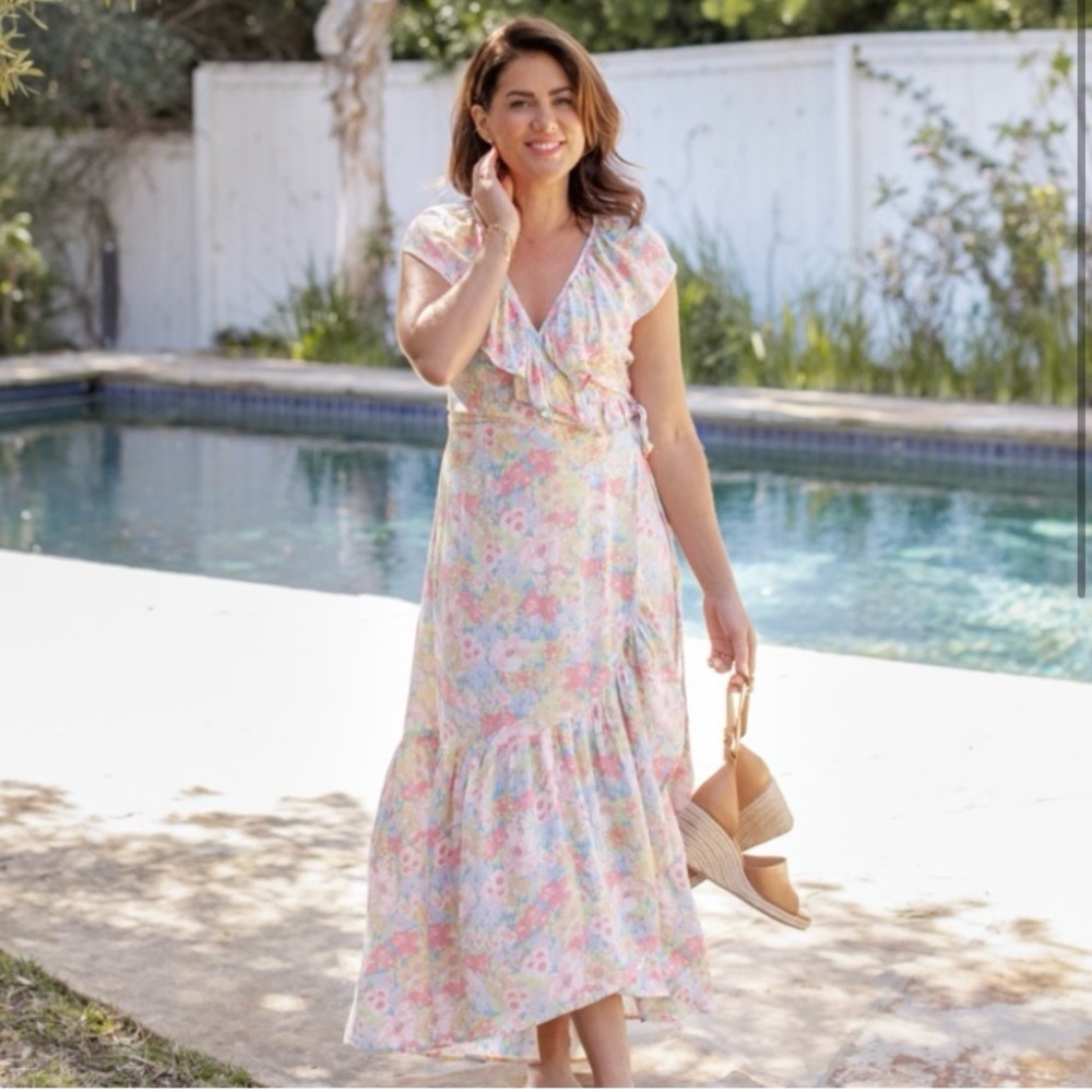 Jillian Harris floral wrap dress by Joe